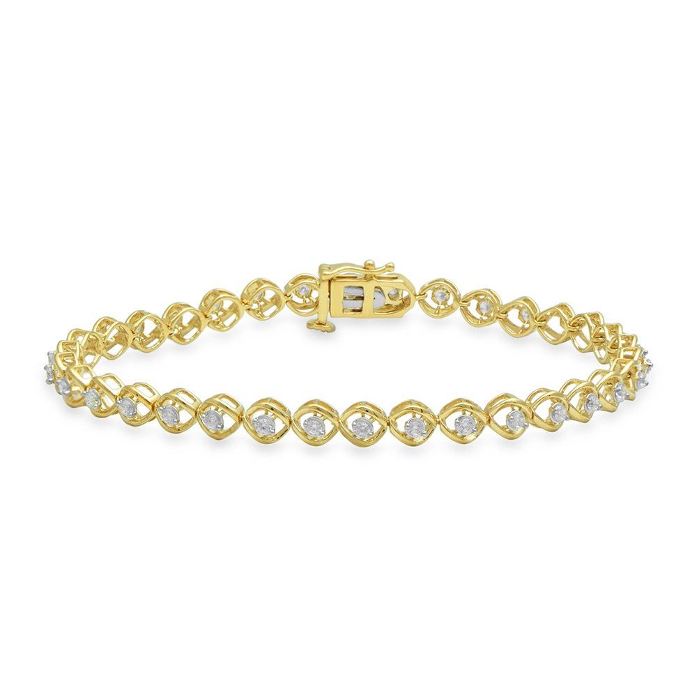 Helzberg Ct. tw. Diamond Bracelet in 10K Gold Mall of America®