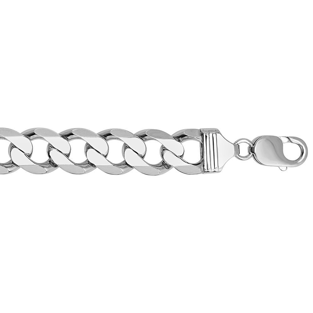 Helzberg Men's Curb Chain Bracelet in Sterling Silver Mall of America®