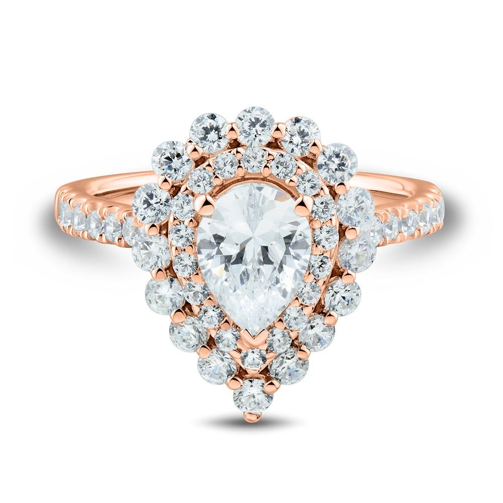 Helzberg pear sales shaped ring