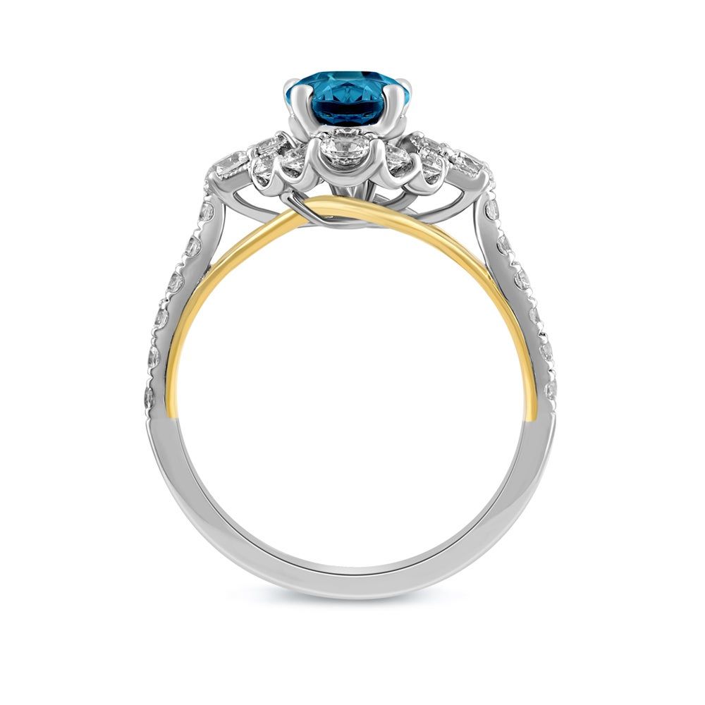 Helzberg blue diamond ring store