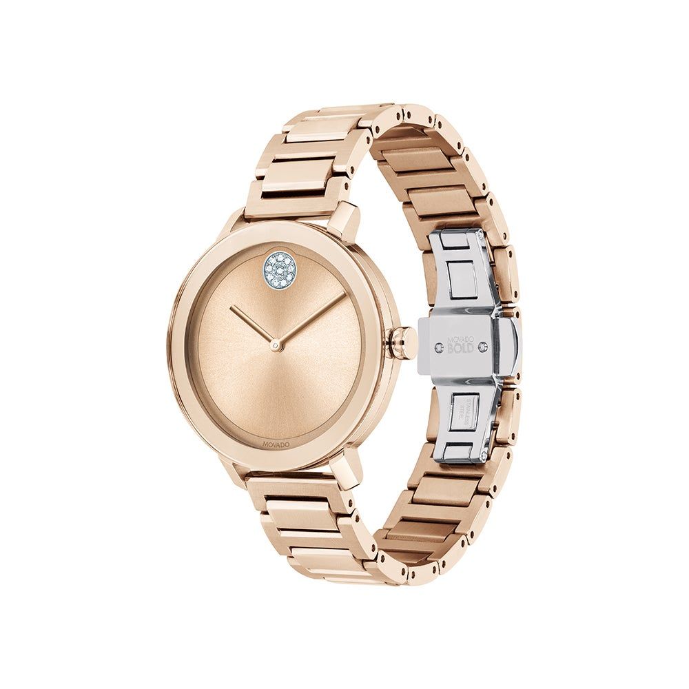 Helzberg Evolution Women s Watch in Rose Gold Tone Ion Plated