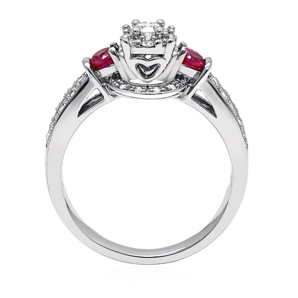 Helzberg diamonds ruby top ring