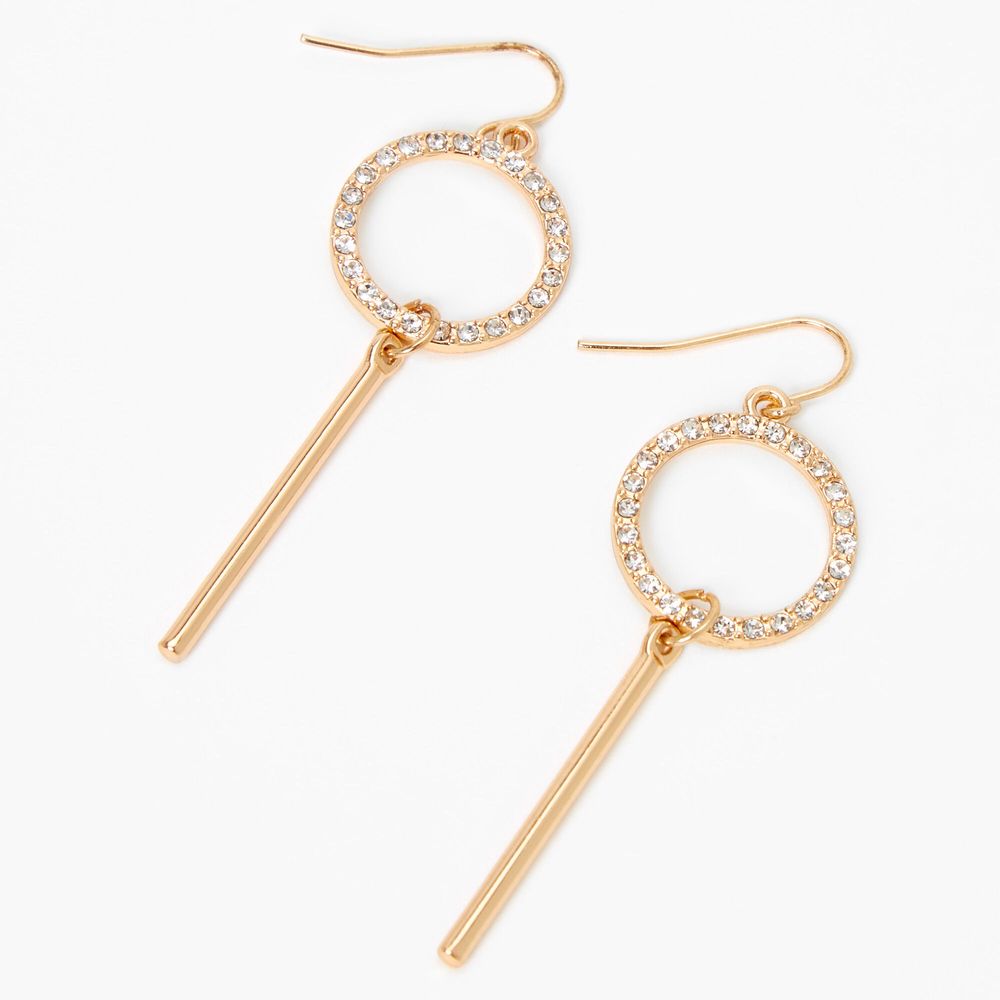 Circle bar cheap drop earrings