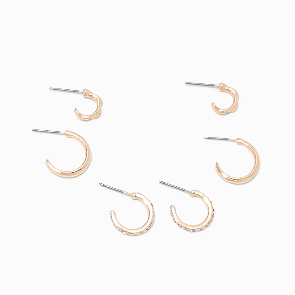 Graduated hoop new arrivals earring set