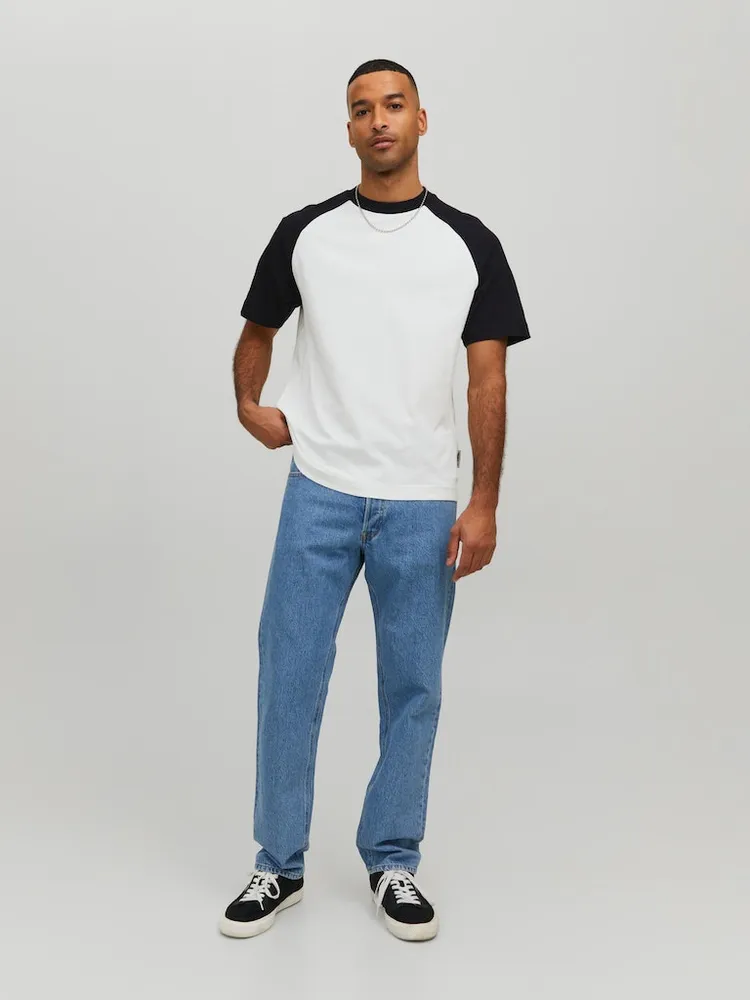 JACK JONES FINAL SALE TEAM LOOSE FIT RAGLAN T SHIRT Shop Midtown