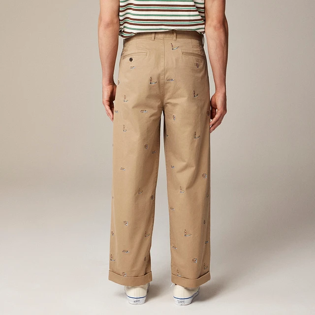 J.Crew BEAMS PLUS X J.Crew Relaxed-fit pleated chino pant with
