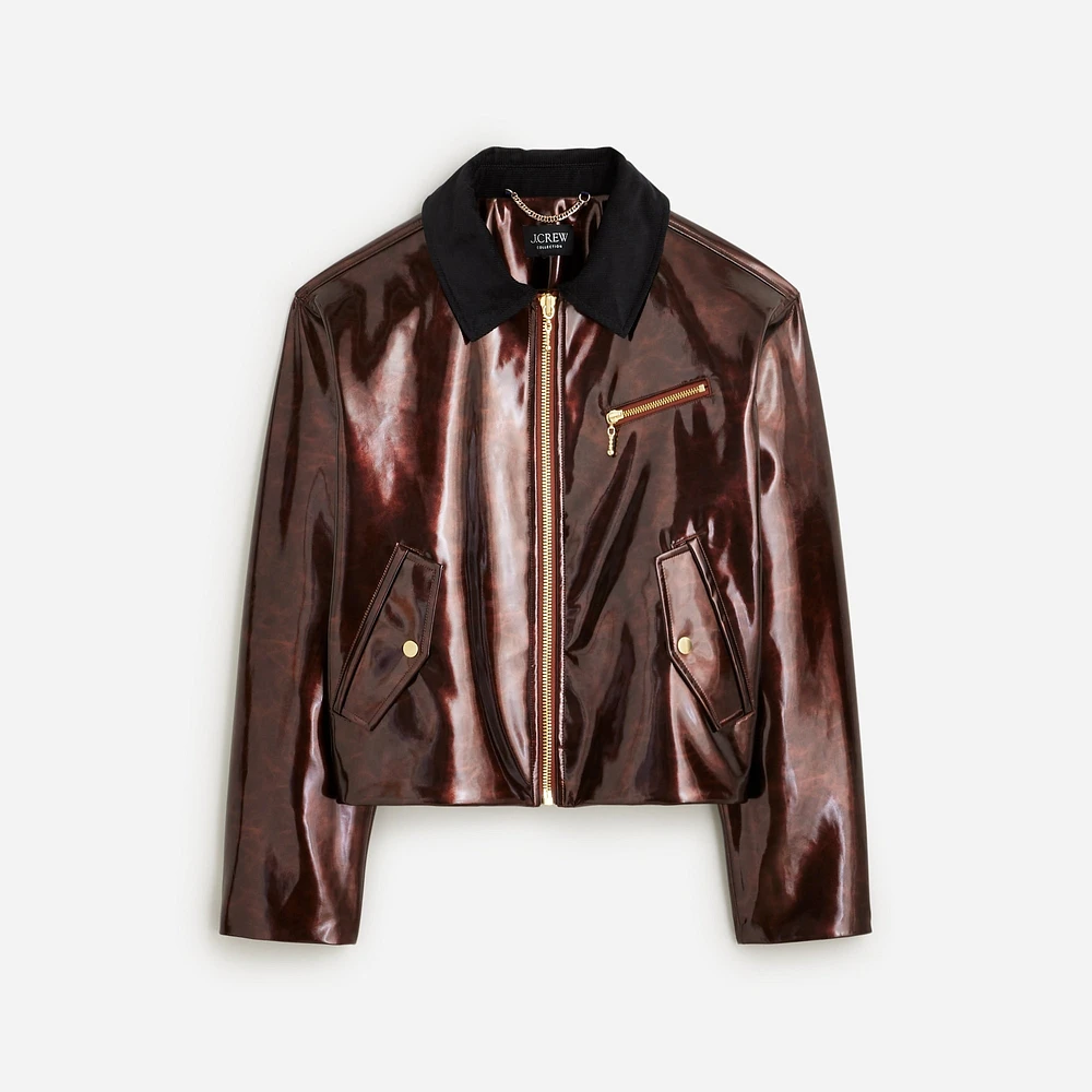 Collection lacquered jacket with cord collar Hamilton Place