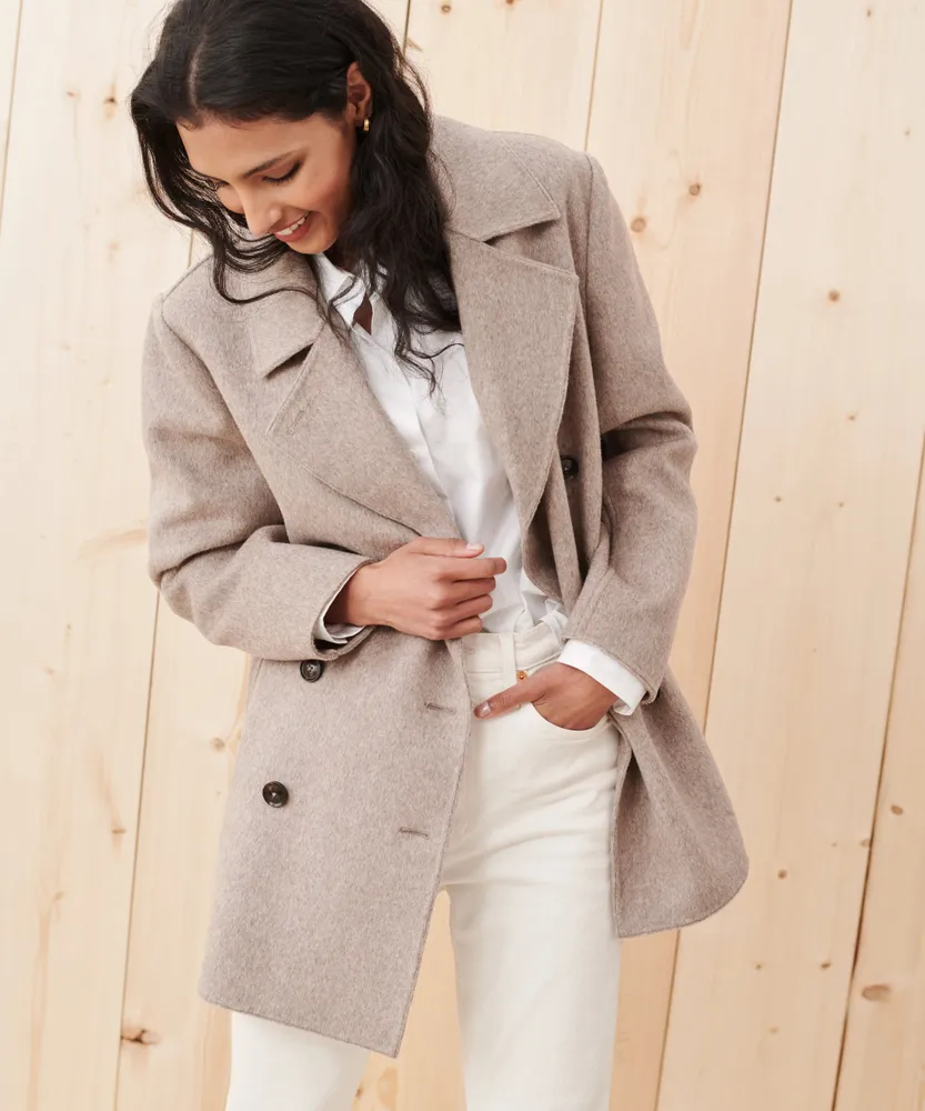 Womens cashmere peacoat hotsell