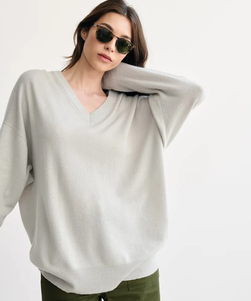 Jenni Kayne Charlie V Neck Sweater Bethesda Row