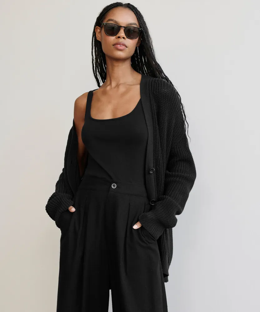 Black cocoon cardigan sale