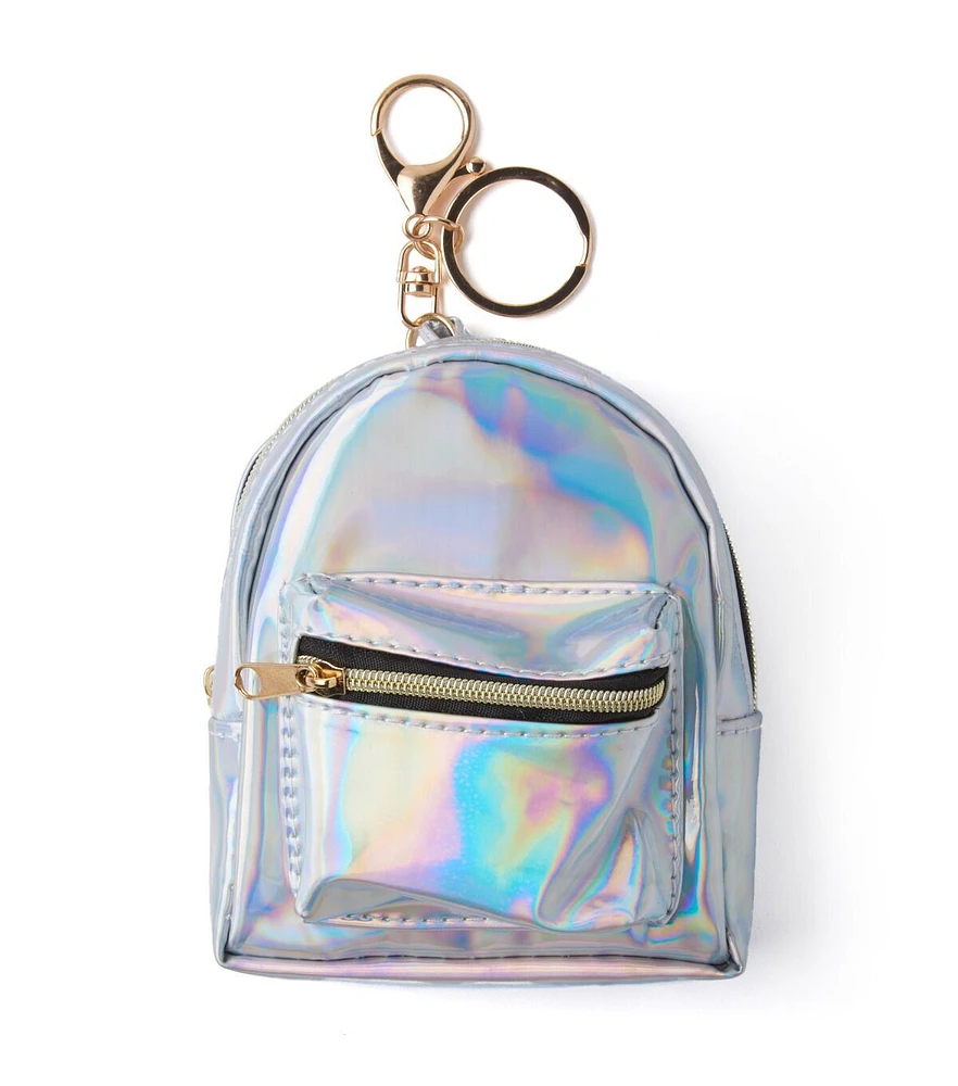 Holographic mini backpack shop