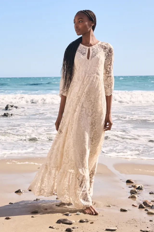 Johnny Was HARPER RECYCLED LACE MAXI DRESS The Summit