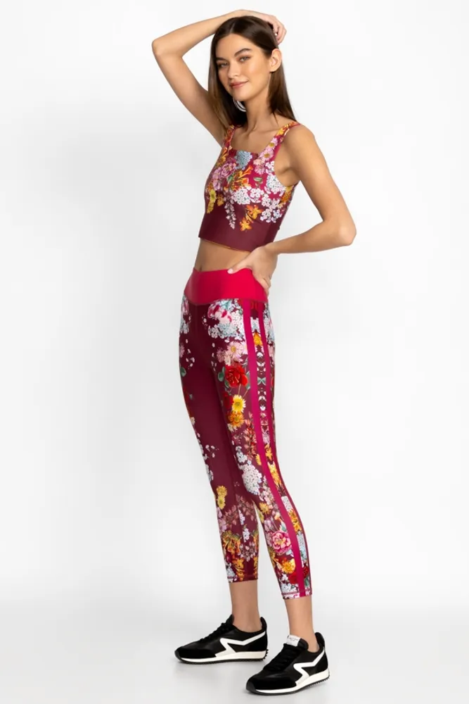 Johnny Was GOLDEN ROSE HIGH WAIST CROPPED ACTIVE LEGGING