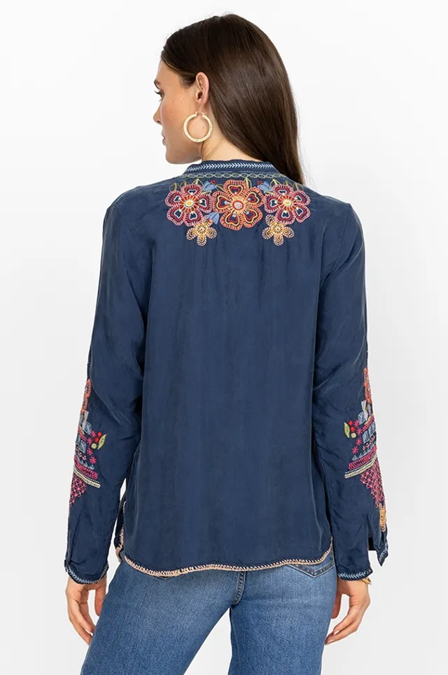 Johnny was peacock sable blouse online