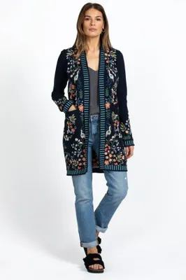 Johnny was embroidered cardigan hotsell