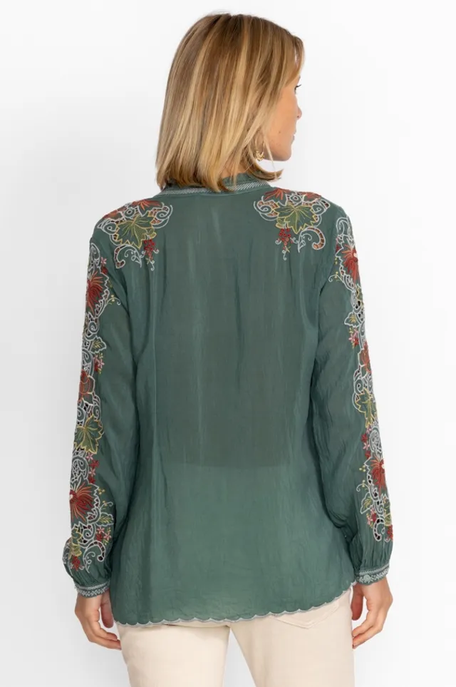 Johnny was peacock sable blouse sales