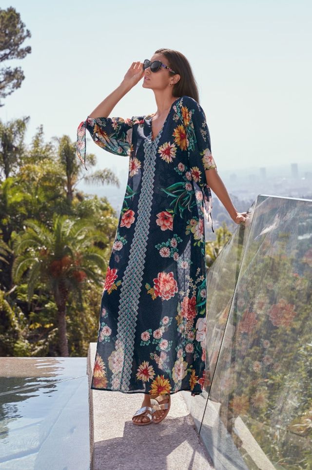 johnny was floral dress Bethesda Row