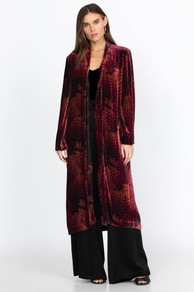 Johnny was velvet kimono jacket discount