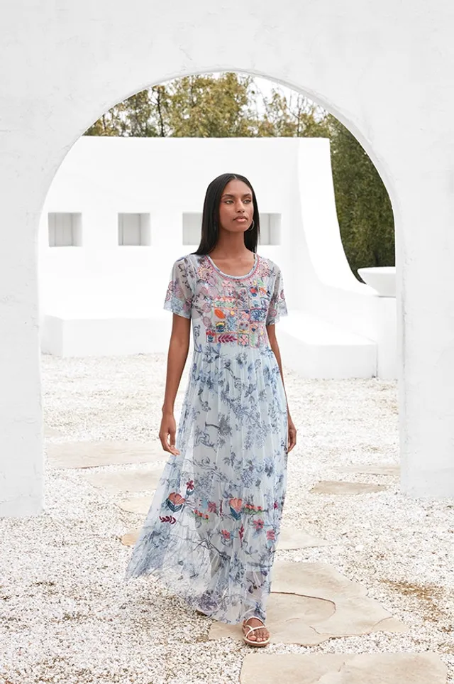 Johnny was top floral dress