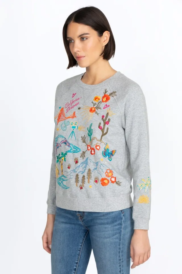 Johnny Was FLORIDA RAGLAN SWEATSHIRT The Summit