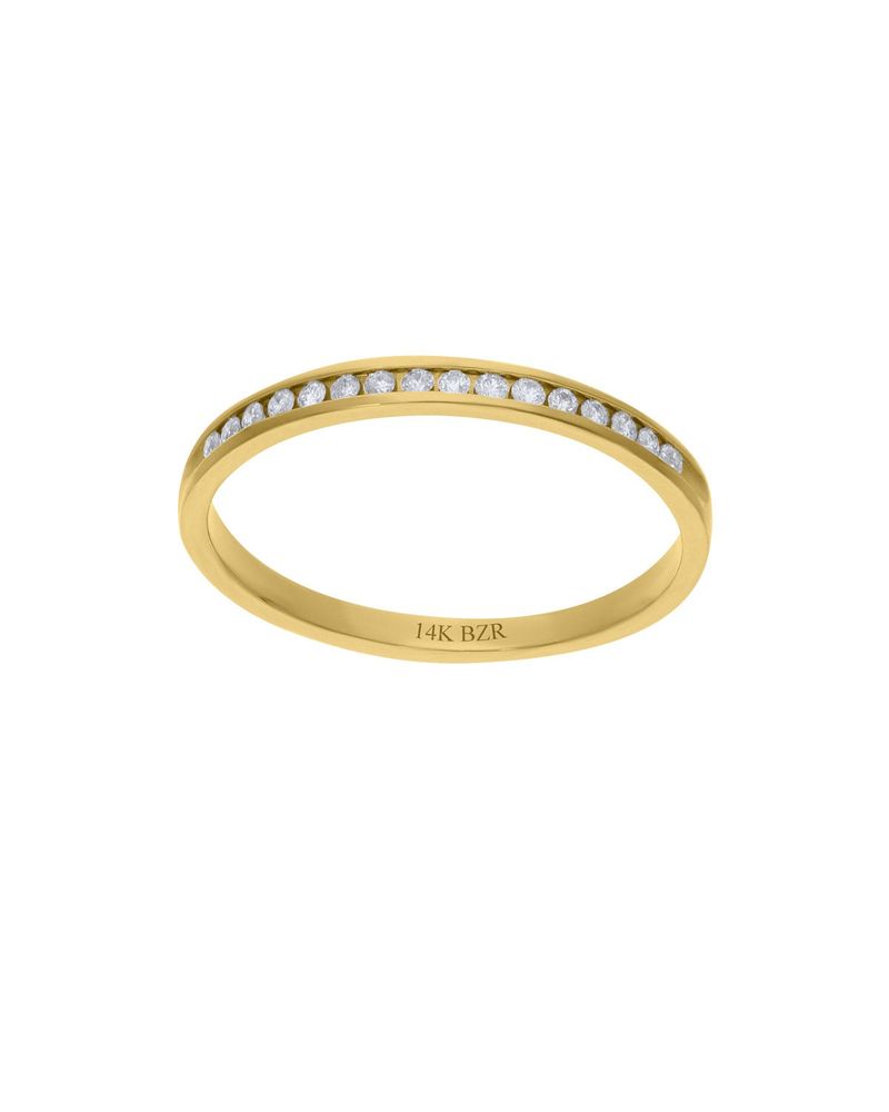 BIZZARRO Churumbela Oro Amarillo 14K C 10Pts De Diamante Paseo