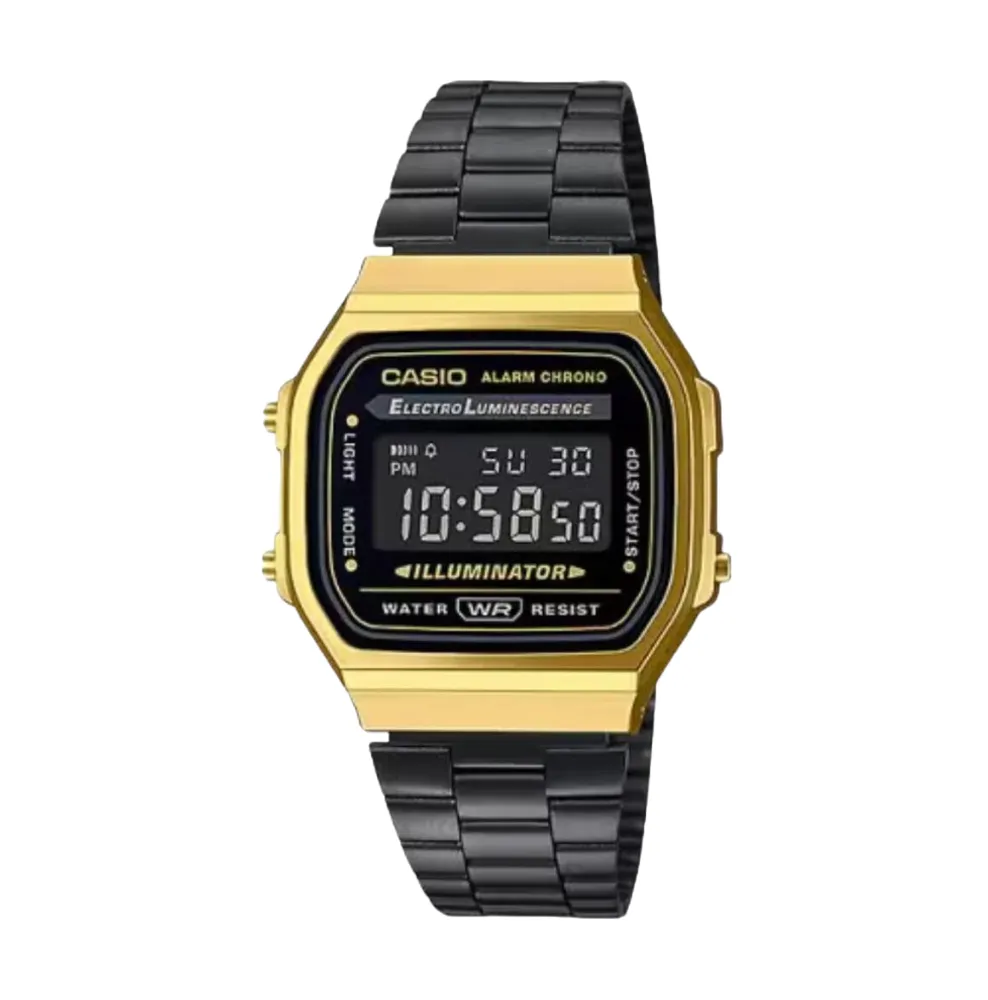 G-Shock Casio Stainless Steel Vintage Watch - A168WEGB-1BVT | The Pen ...