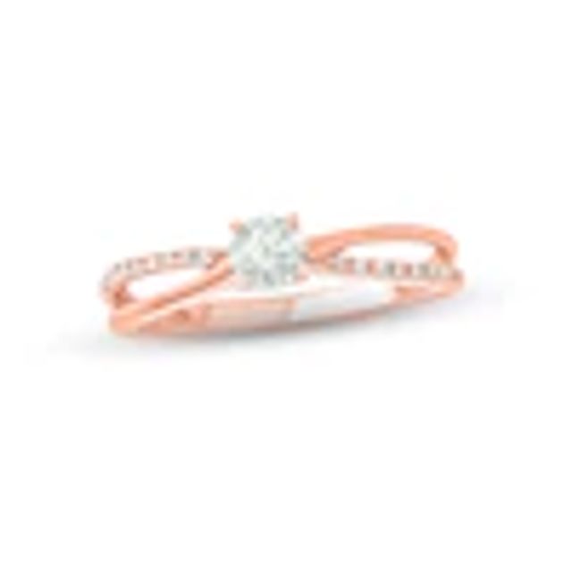 Kay Diamond Promise Ring 1/6 ct tw Roundcut 10K Rose Gold Mall of
