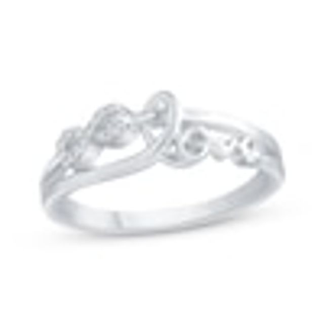 Kay Diamond Accent Infinity Love Promise Ring 10K White Gold Mall of