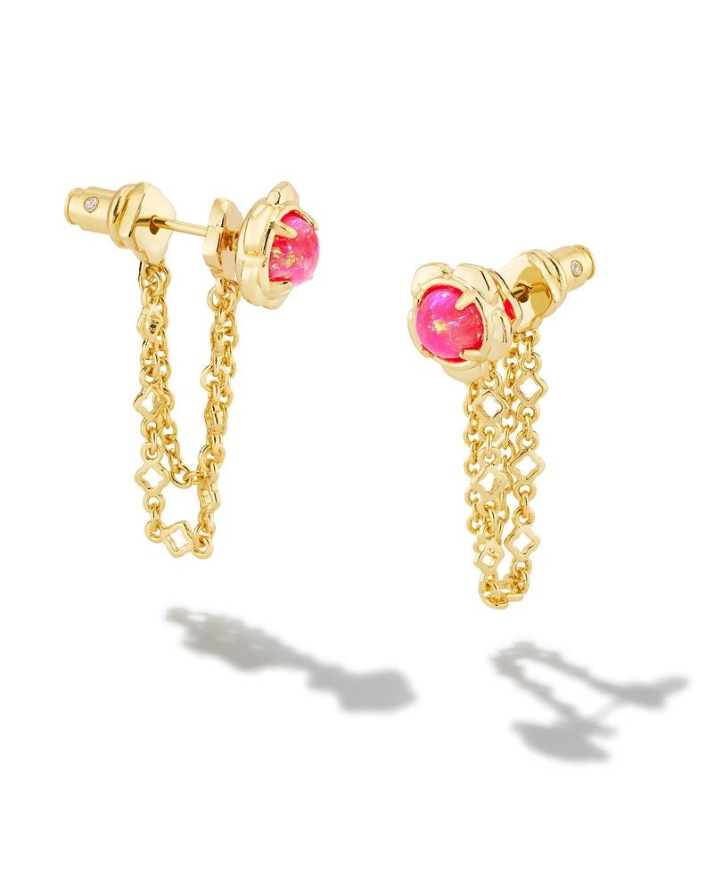 Kendra scott earrings hot pink top