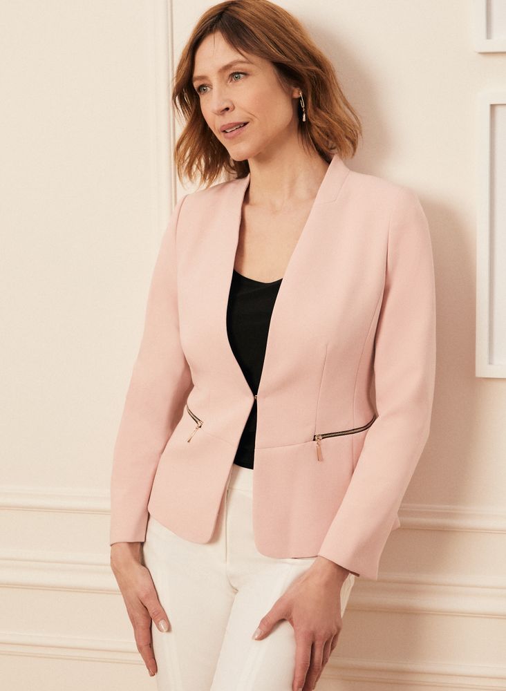 Veste sans 2025 col femme