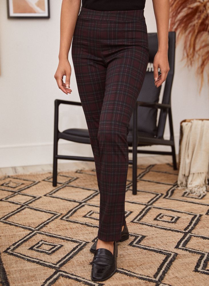 Pantalon tartan femme online rouge