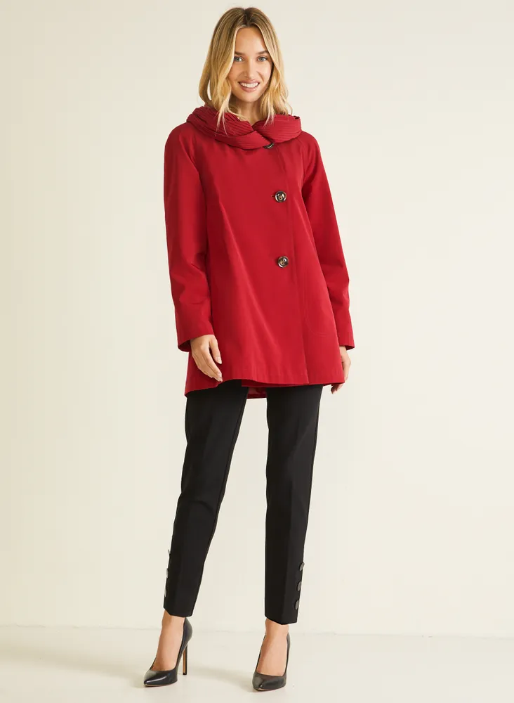 Laura Petites Manteau 3 saisons grand col pour femme taille petite