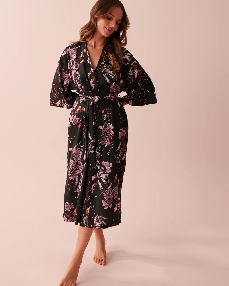 Kimono 2025 rose satin