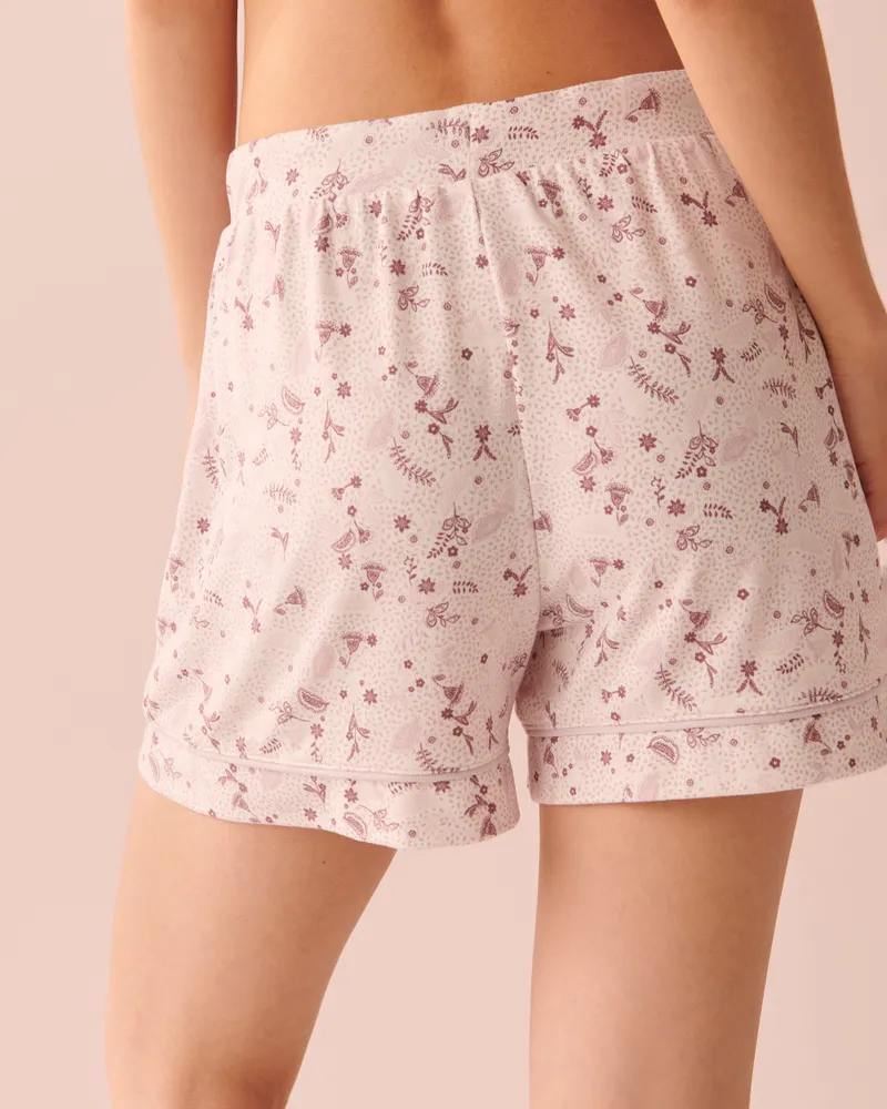 High waisted cheap pyjama shorts