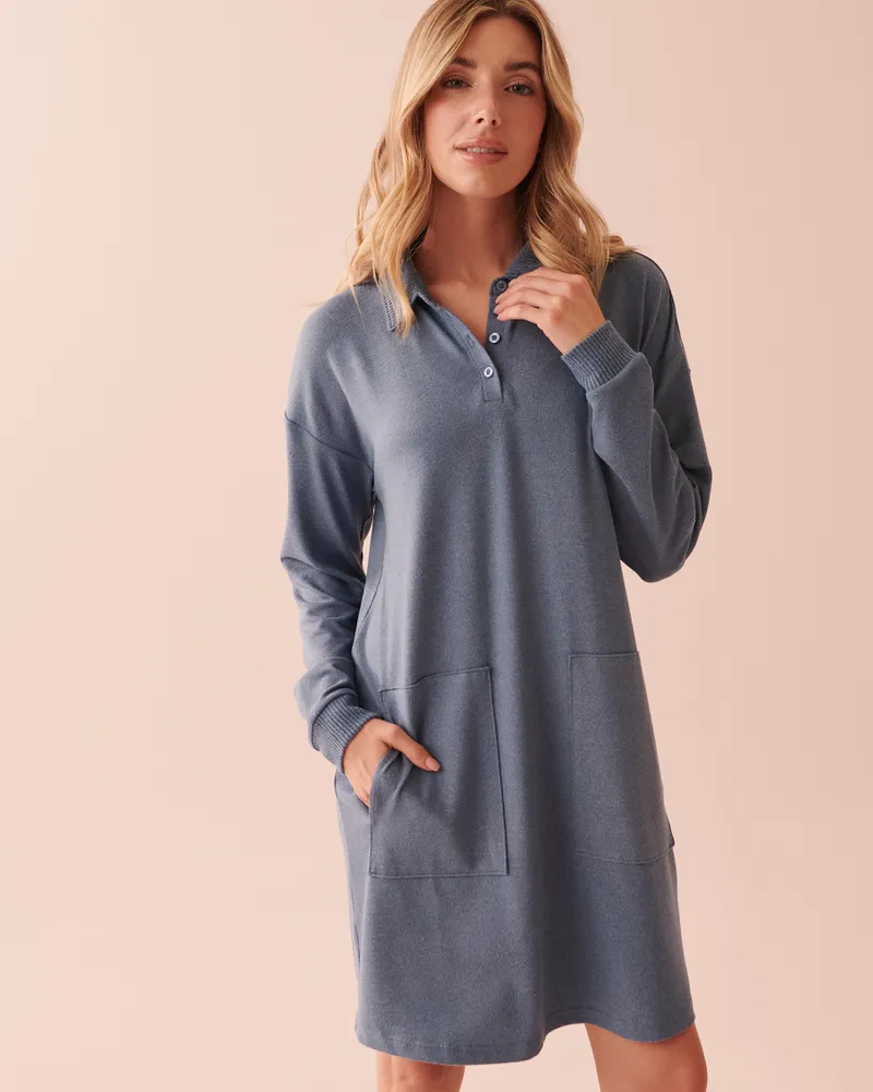 Long sleeve sleepshirt hot sale