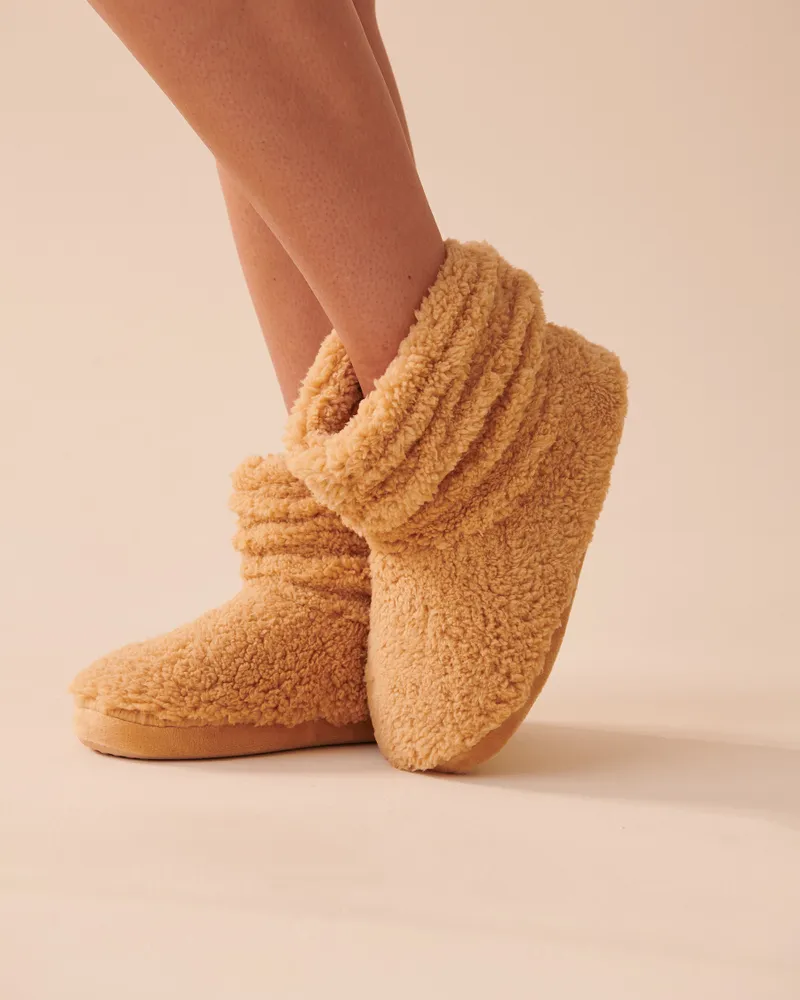 Sherpa shop bootie slippers