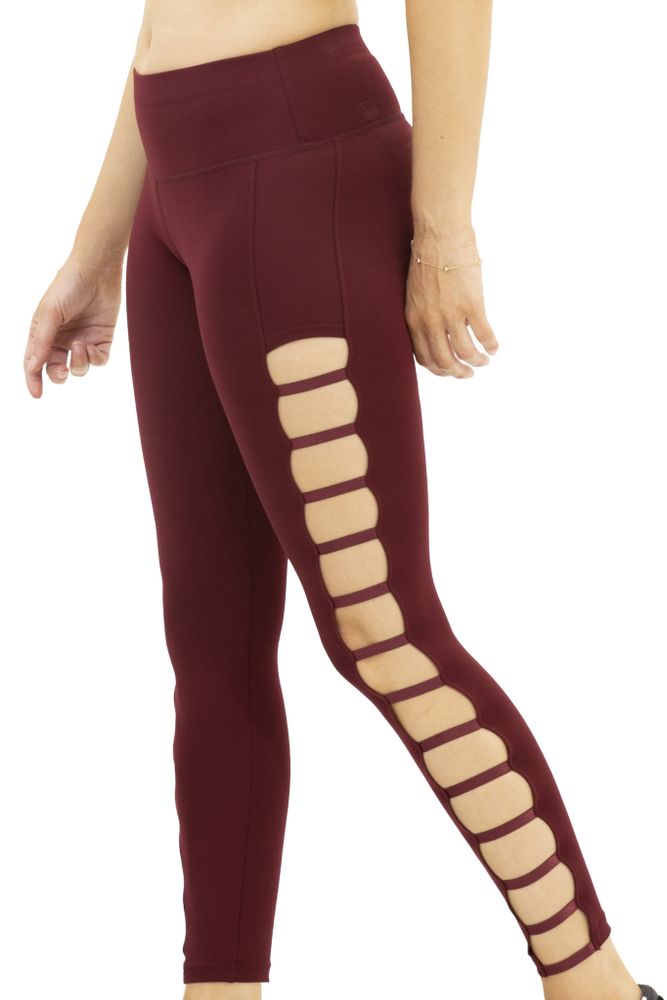 Burgundy hot sale active leggings