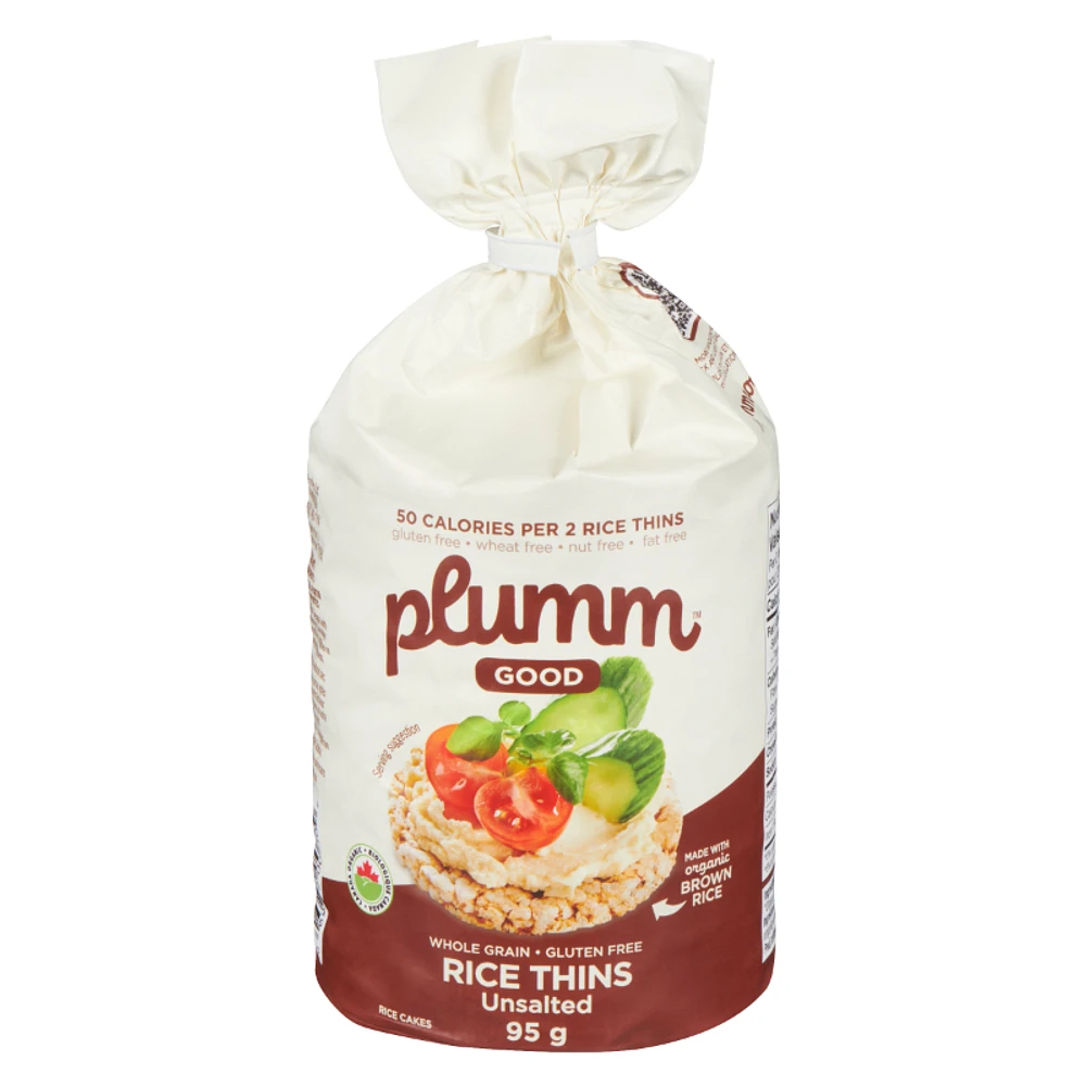 Plum M Good Organic Rice Thins Unsalted 12s Coquitlam Centre