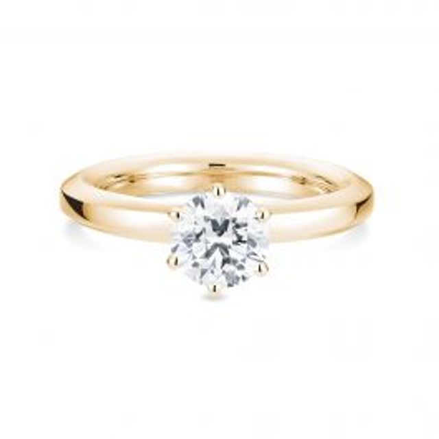 Birks Bee Chic Bague de fian ailles diamant solitaire rond en or
