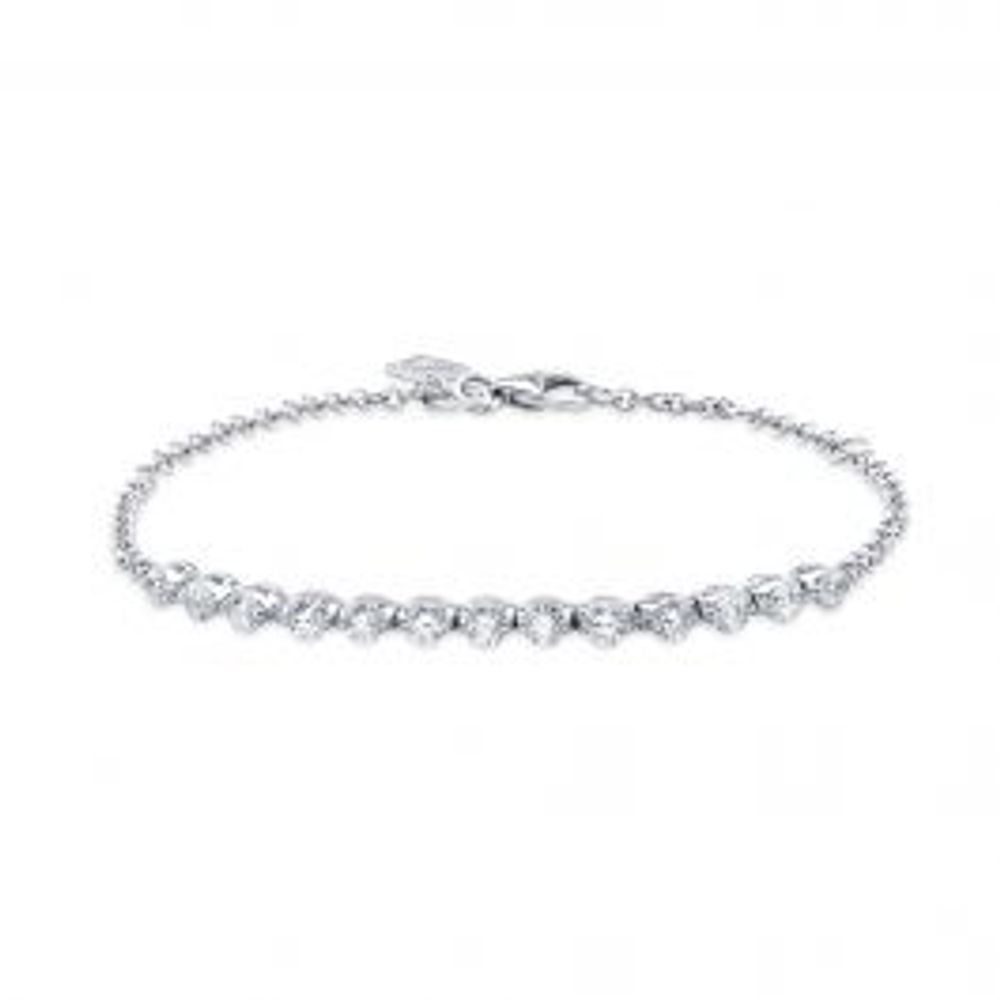 Birks Essentials White Gold and Diamond Semi Line Bracelet on