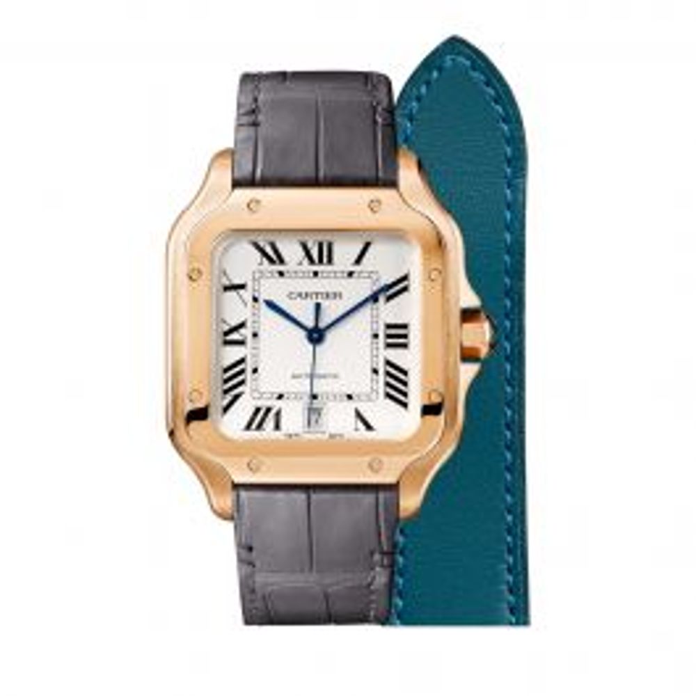 Cartier Santos De Cartier Watch Large Model Automatic Rose