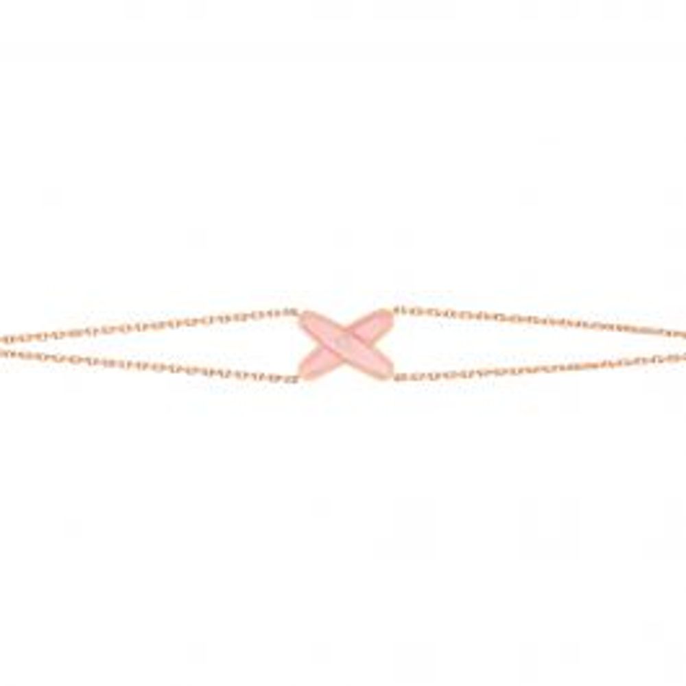 Chaumet Jeux de Liens Rose Gold Pink Opal Diamond Bracelet
