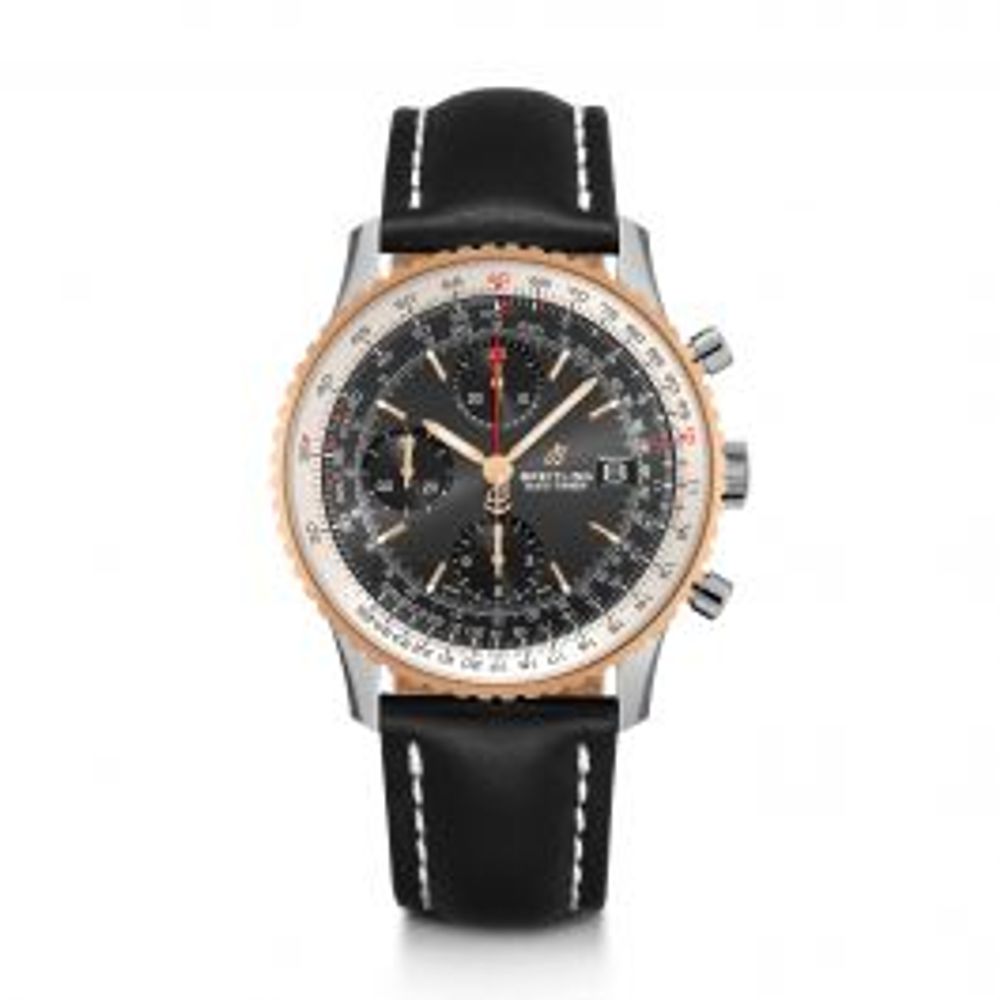Breitling Navitimer Chronograph 41 Steel 18K Gold Black Tang