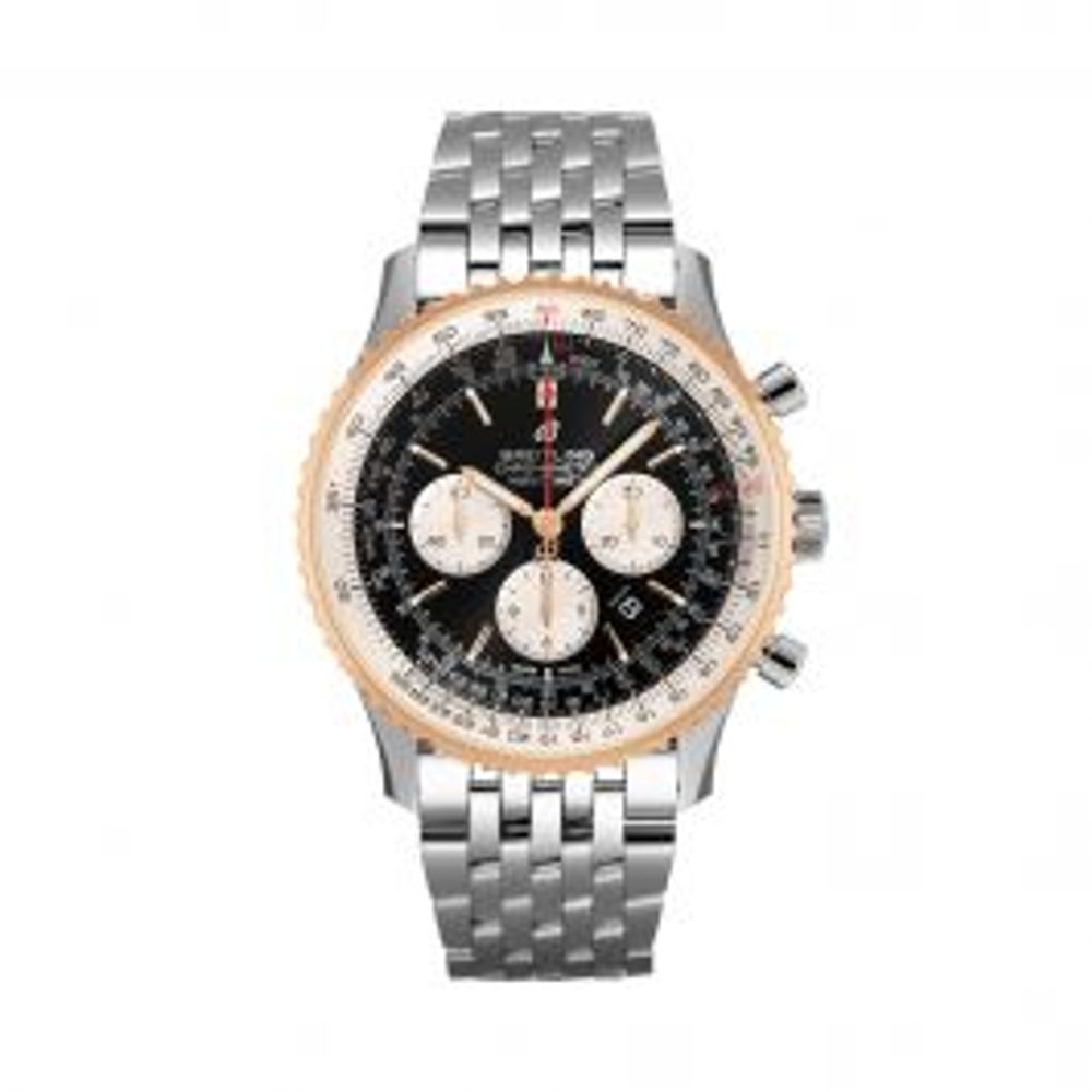 Breitling Navitimer B01 Chronograph 46 Steel 18kt Gold Black
