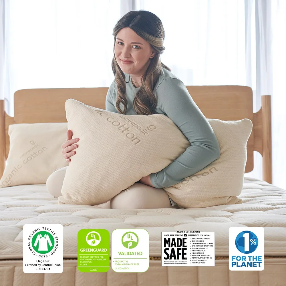 Naturepedic Organic Adjustable Latex Pillow for Kids Pike and Rose