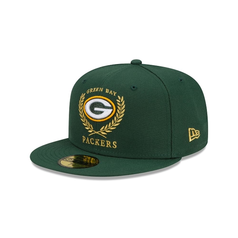 New Era Green Bay Packers Gold Classic 59Fifty Cerrada Paseo