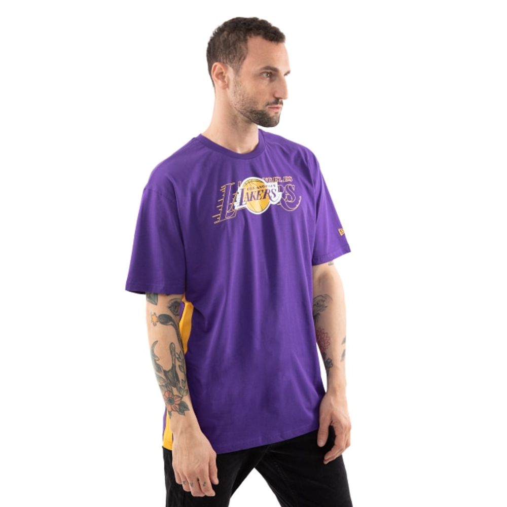 Camiseta lakers 2025 morada manga corta