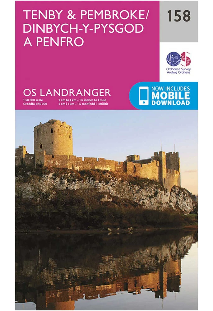 Ordnance Survey Tenby & Pembroke - Landranger 158 Map | King's Cross