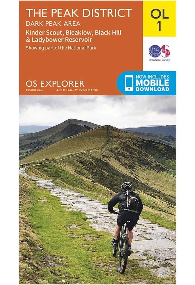 Ordnance Survey Explorer OL1: The Peak District – Dark Peak Area | King ...