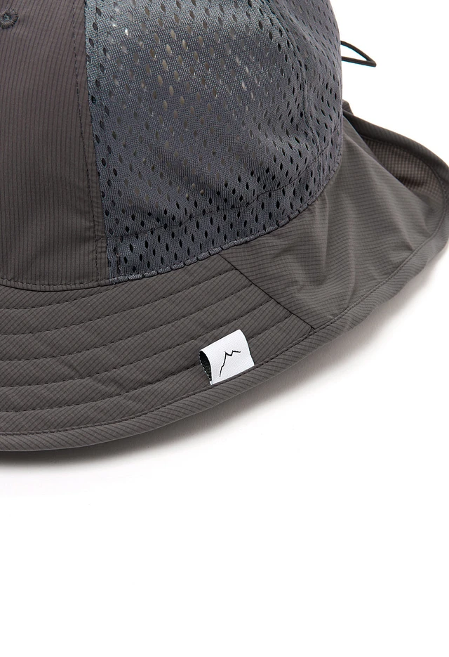 【CAYL】 Stretch Nylon 6panel Cap / Grey CAYL Stretch Nylon Explorer Hat - Grey | King's Cross